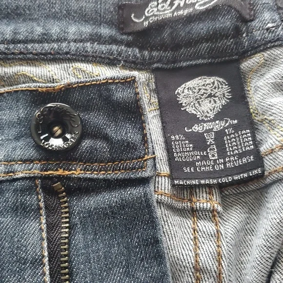 Ed Hardy Denim Capri Jeans Size 28 - Picture 5 of 9
